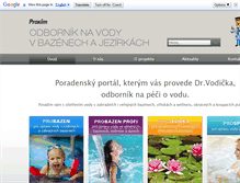 Tablet Screenshot of peceovodu.cz